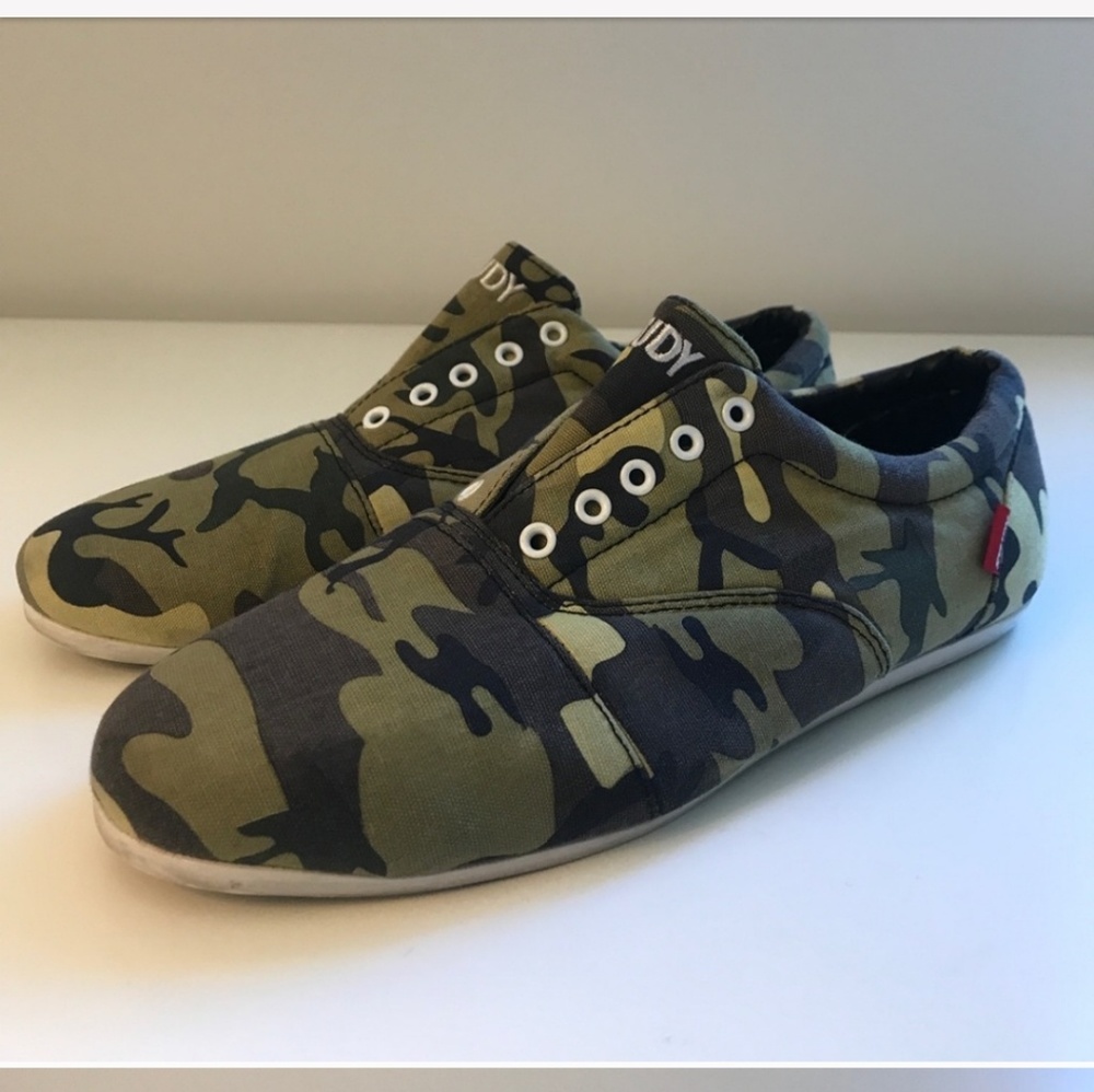 Men's STUDY Camo Canvas Fashion Sneaker Sz 9.5